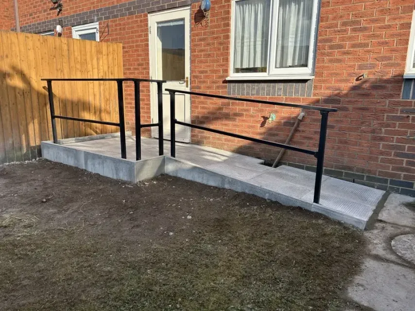 Wheel chair ramp constructed in tipton
